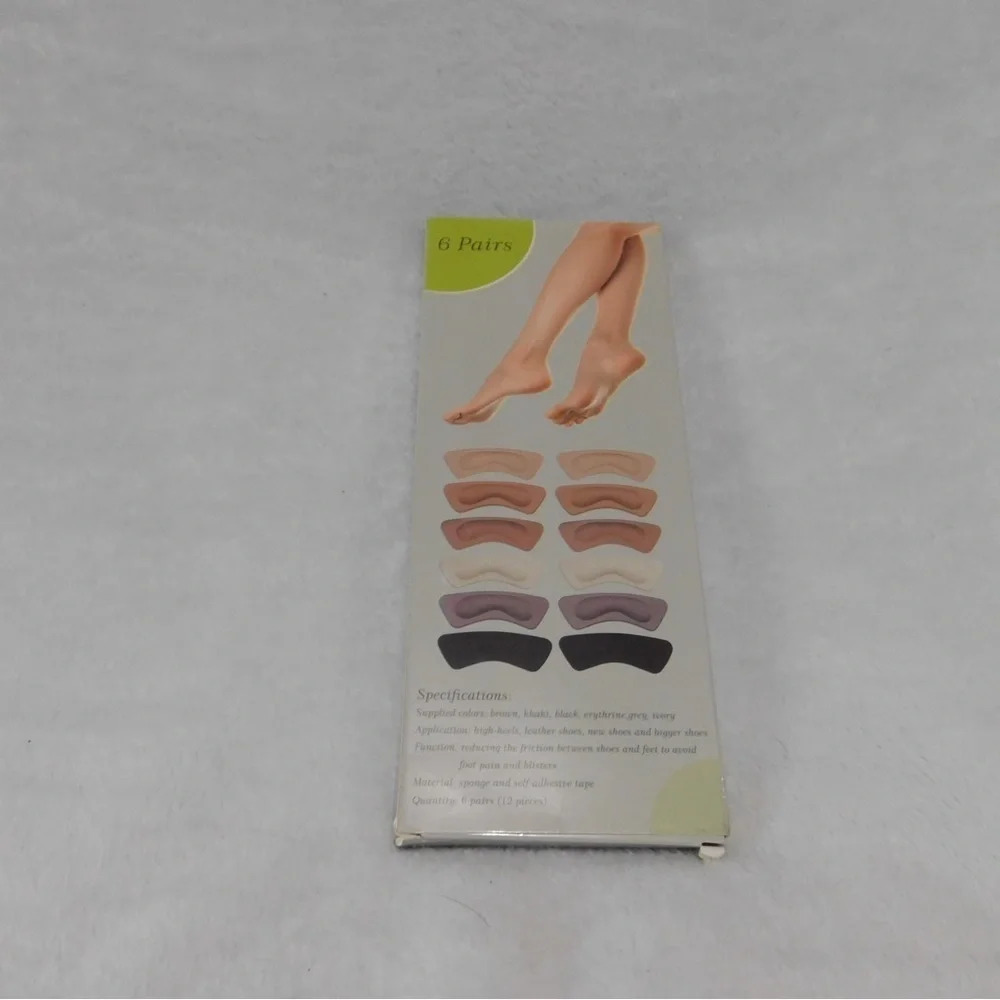 Heel Shoe Grips 6 Pairs Multi‎ Color Self Adhesive Blister Prevention Liners